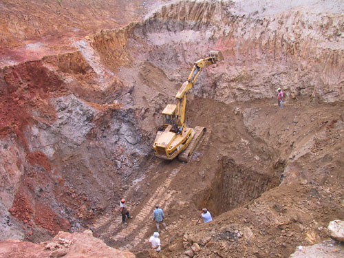 Topaz mine/excav